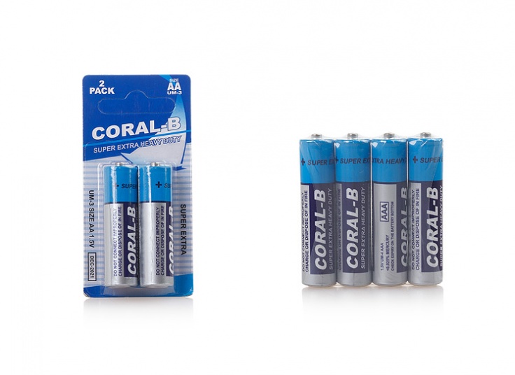 باتری قلمی و نیم قلمی CORAL B