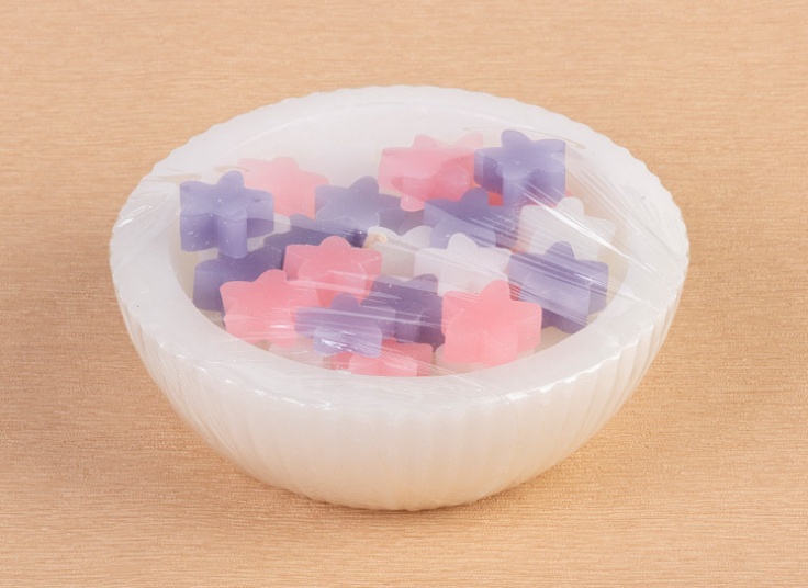 شمع کاسه ای مدل ستاره