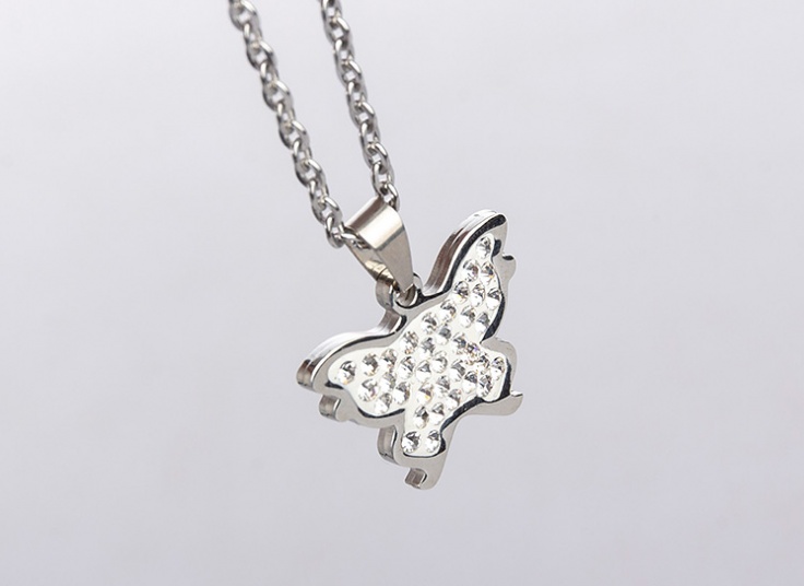 گردنبند نگین دار زنانه Steel