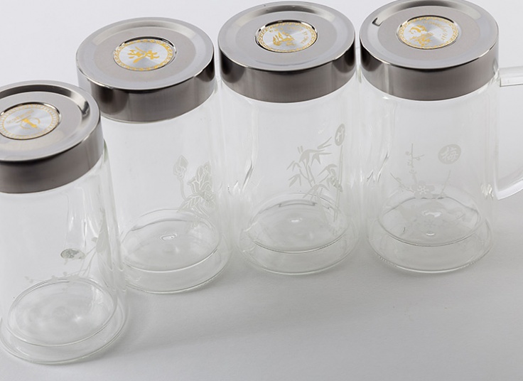 لیوان دمنوش دو جداره