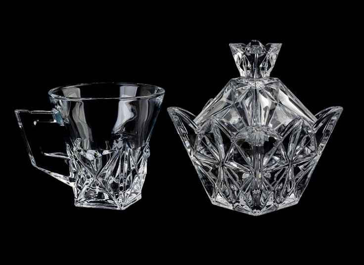 فنجان و قندان بلور Luxe glass