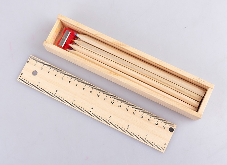 مداد رنگی جعبه چوبی Aita