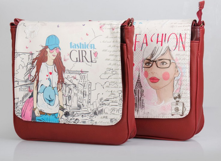 کیف کج چاپ دار