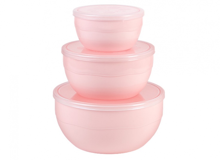 ست سه عددی کاسه درب‌دار Lovely