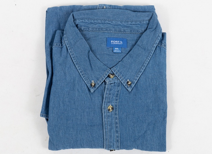 پیراهن جین آستین کوتاه Port & Company