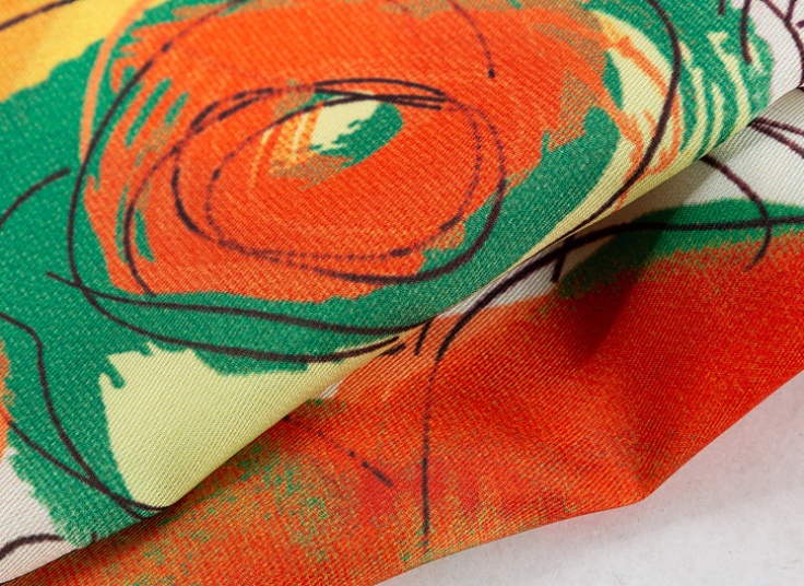 روسری ابریشم دست دوز