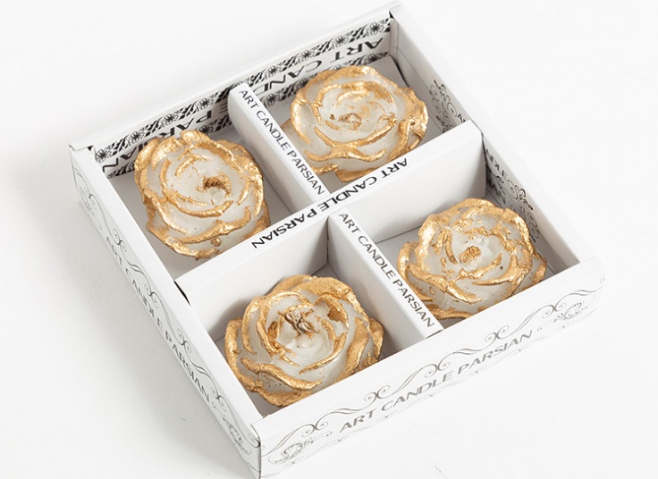 شمع طرح گل رز