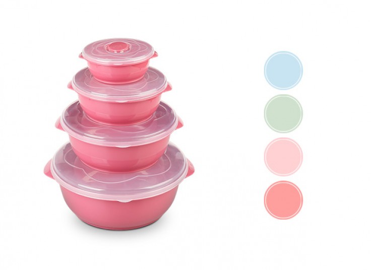 ظرف 4 تکه درب دار Kave Plast