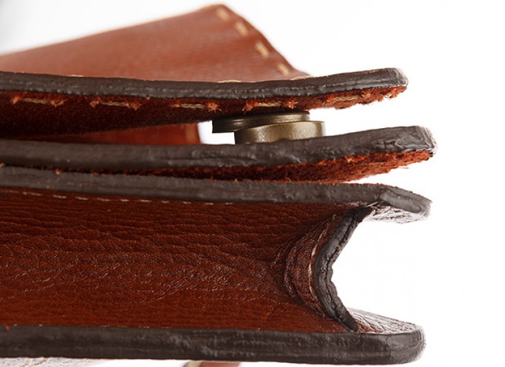 کیف کج چرمی saddle purse