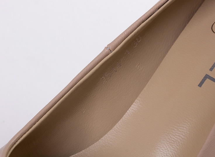 کفش پاشنه دار چرم طبیعی Chanel