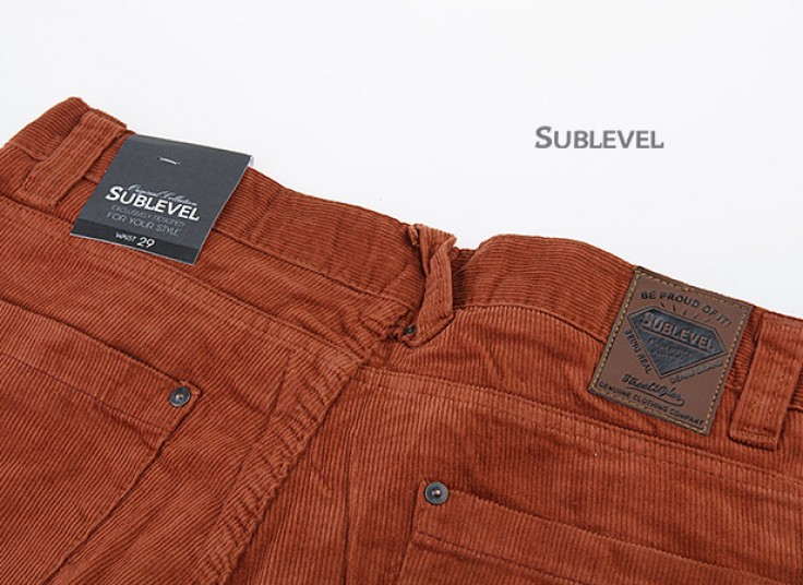 شلوار مردانه مخمل کبریتی SUBLEVEL