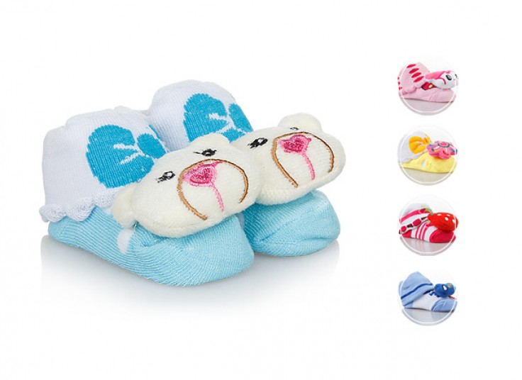 جوراب نوزادی عروسکی ZANYEAR