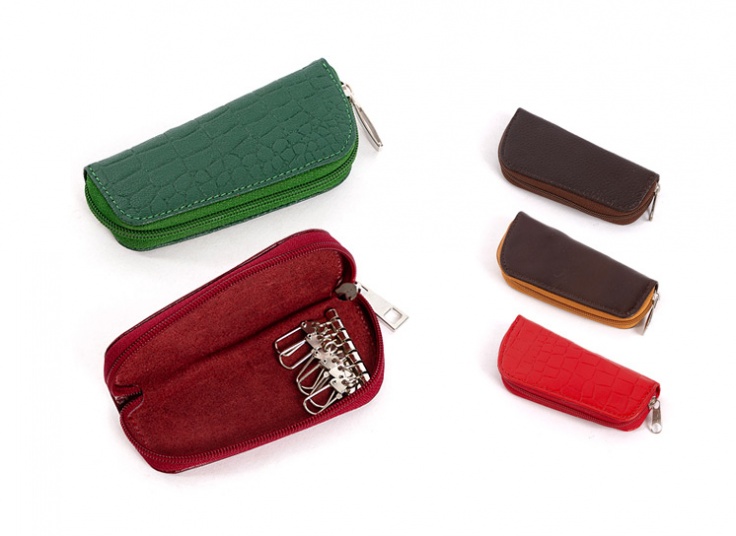 جاکلیدی چرم طبیعی