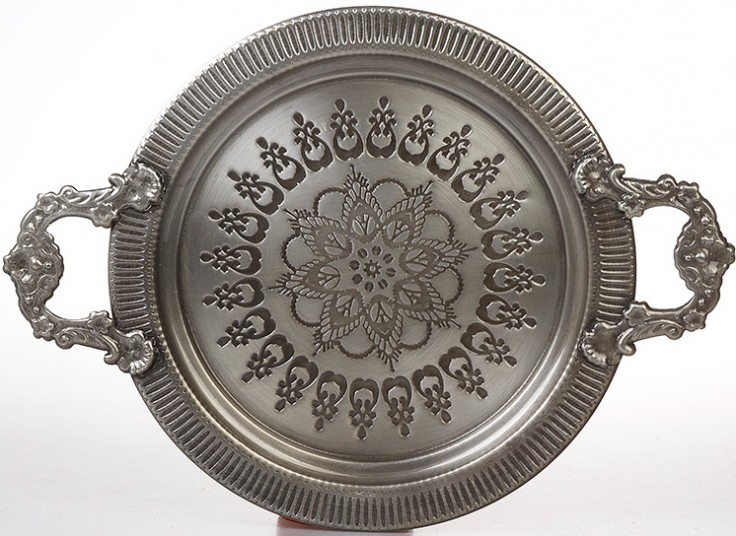 سینی فلزی دسته دار