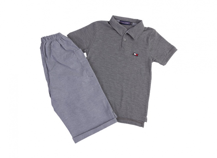 ست پولوشرت و شلوارک پسرانه طرح Tommy