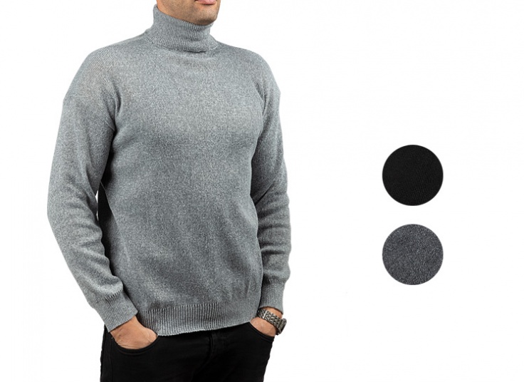 بافت یقه اسکی مردانه