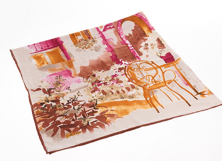 روسری ساتن ابریشم Serra