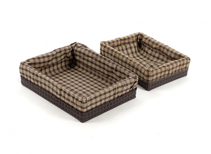 پک دو عددی سبد نان چوبی