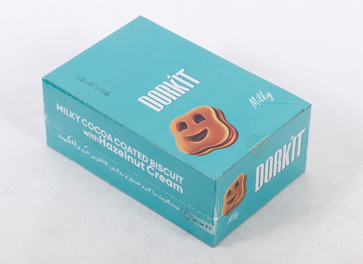 بیسکویت کرم دار طرح لبخند DORKIT
