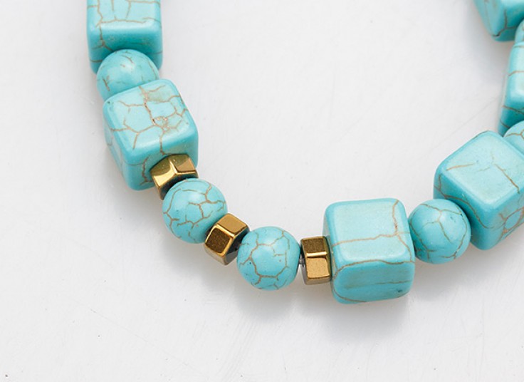 دستبند سنگی طرح فیروزه