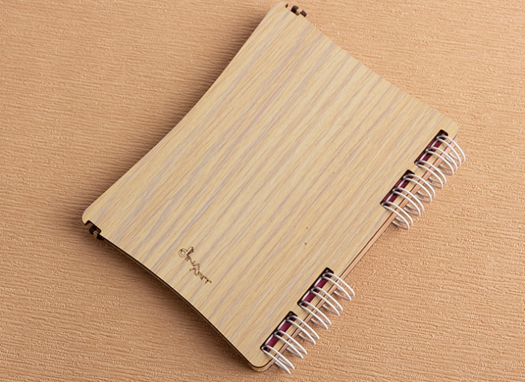 دفترچه یادداشت جلد چوبی