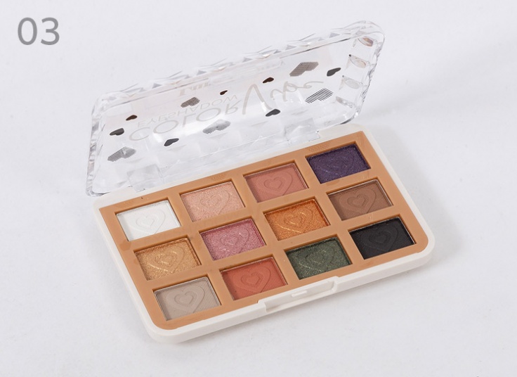 پالت سایه 12 رنگ  lura beauty