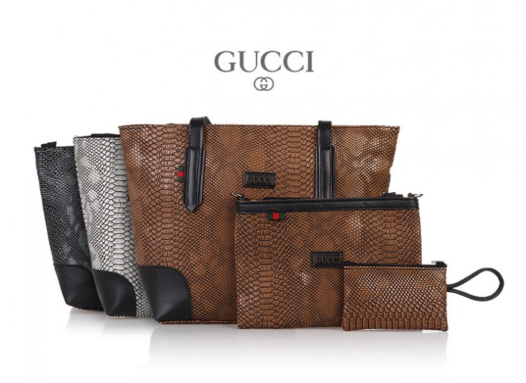 کیف سه تکه پوست ماری Gucci