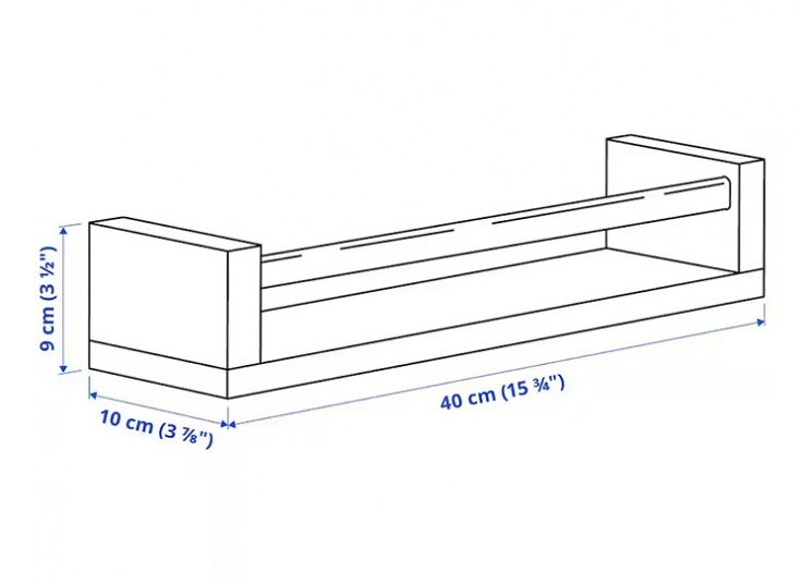 شلف چوبی IKEA مدل BEKVAM