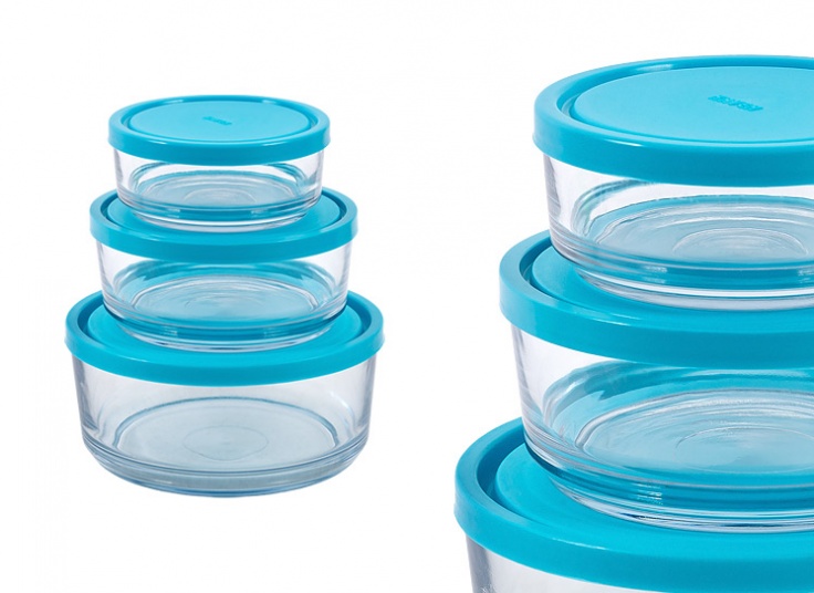 ظرف سه عددی درب دار Kaveh