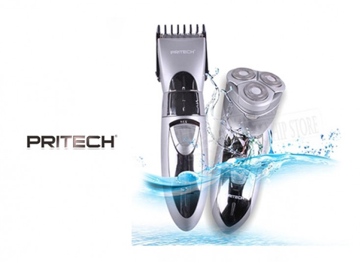 ست ماشین اصلاح دوبل PRITECH