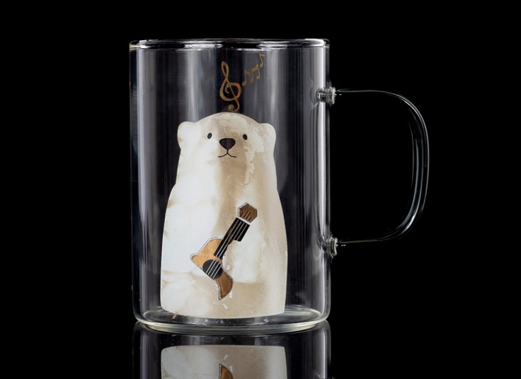 لیوان پیرکس طرح Polar Bear