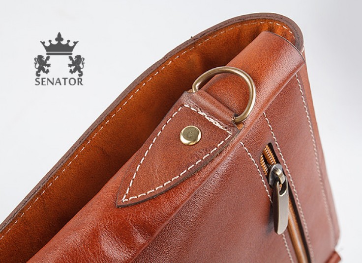 کیف کج چرمی SENATOR