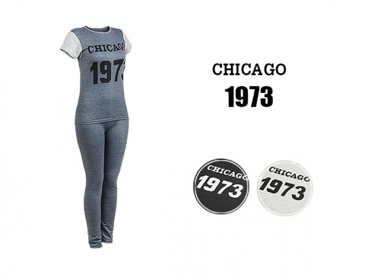 ست تیشرت شلوار طرح CHICAGO