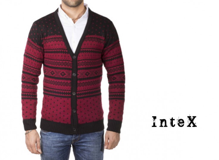 ژاکت طرح گلیم Intex