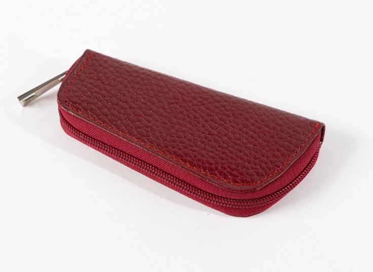 جا کلیدی چرمی زیپ دار