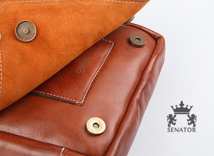 کیف کج چرمی SENATOR