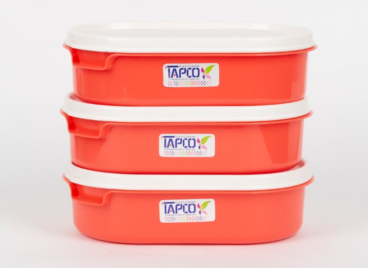 ظرف درب دار 3 عددی Tapco