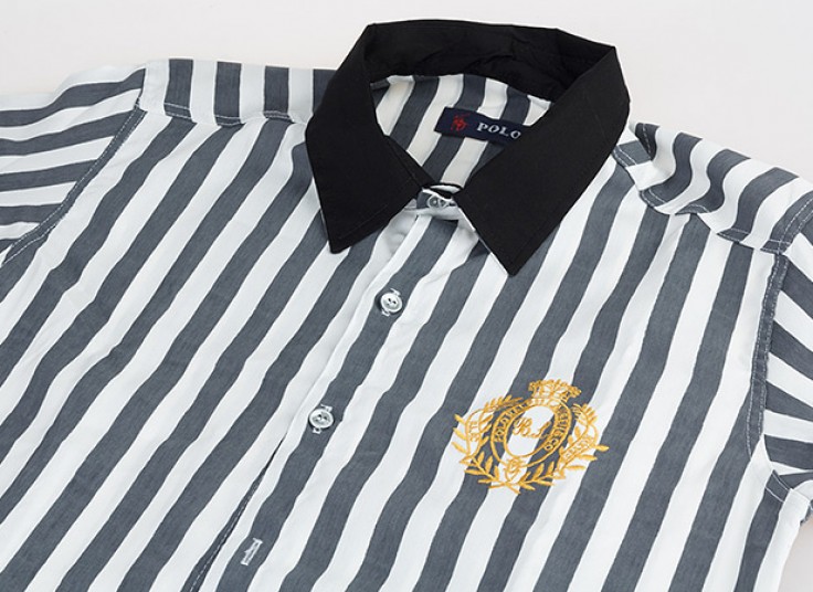 پیراهن راه راه مردانه طرح POLO