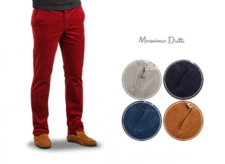 شلوار مخمل کبریتی مردانه Massio Dutti