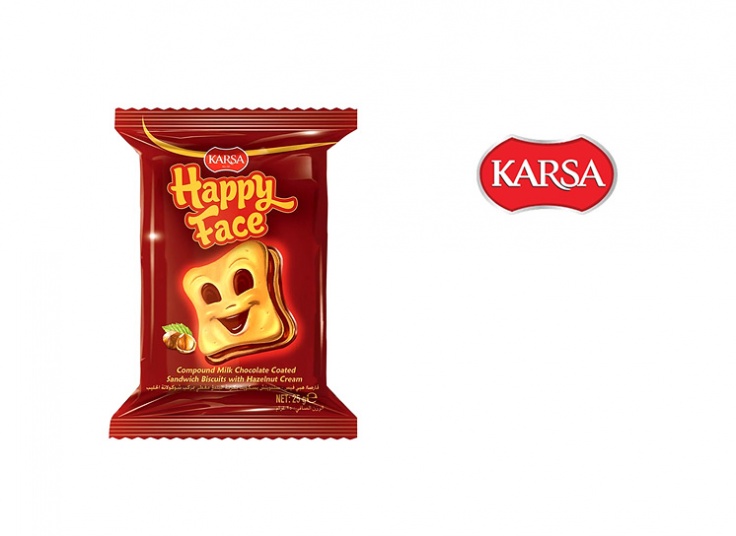 پک 24 عددی بیسکوییت ساندویچی Happy face