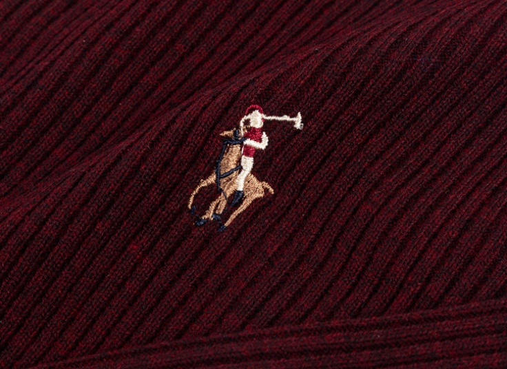 بلوز یقه اسکی بافت طرح POLO