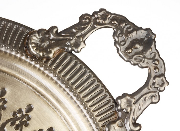 سینی فلزی دسته دار