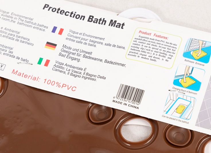 زیر دوشی حمام طرح پا