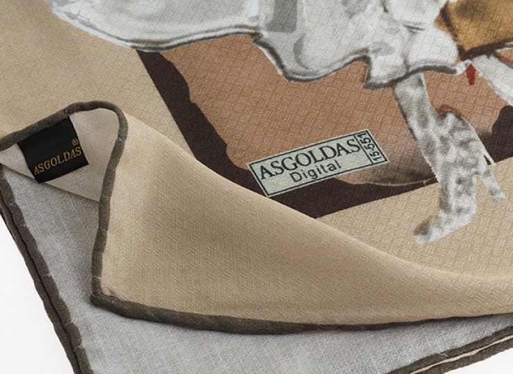 روسری قواره دار ASGOLDAS طرح Dior