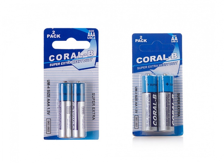 باتری قلمی و نیم قلمی CORAL B