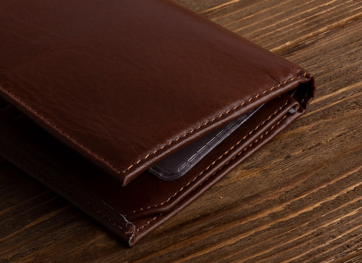 کیف پول چرم طبیعی مدل جیبی