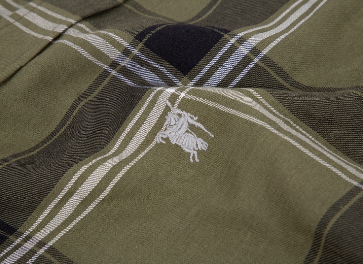 پیراهن مردانه چهارخانه طرح BURBERRY