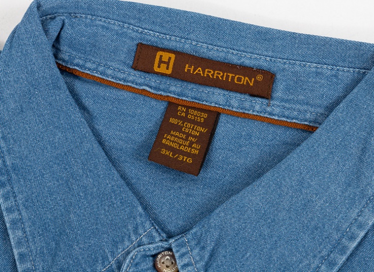 پیراهن جین آستین کوتاه Port & Company