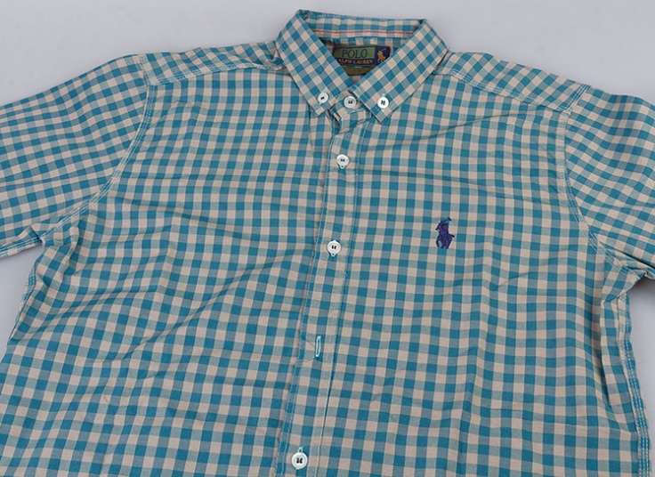 پیراهن مردانه چهارخانه طرح POLO