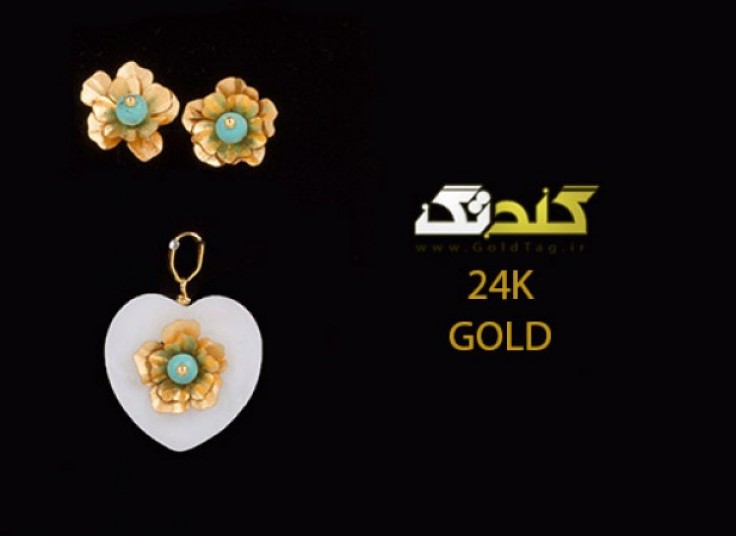 نیم ست های گل طلا